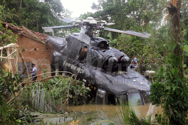 SLAF helicopter force-landed