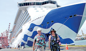 The Majestic Princess arrives at Colombo port! 