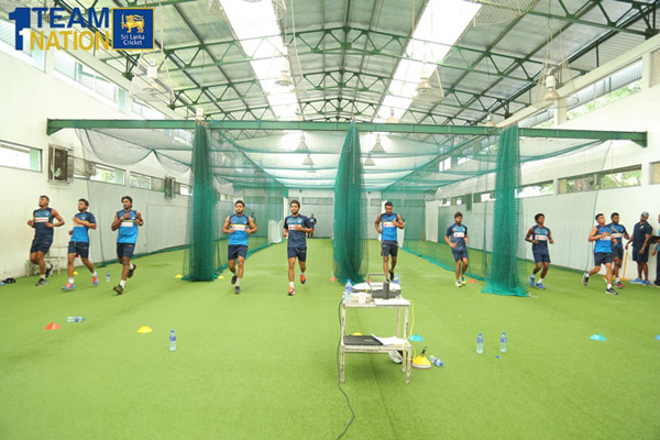 Cricketers undergo physical fitness test