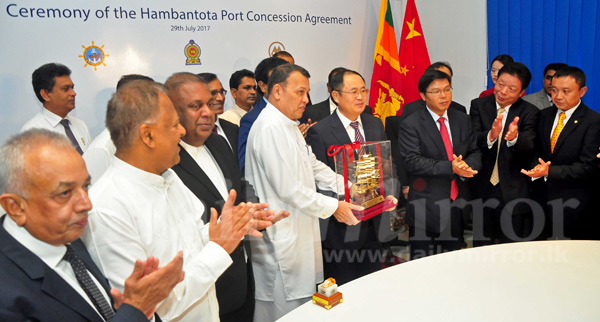 Hambantota port agreement signed