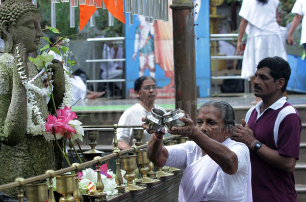 Seeking blessings on Nikini Poya Day 