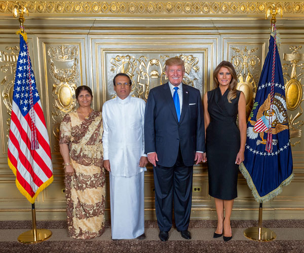 US, Sri Lanka first families