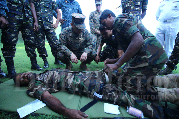 US Marines conduct medical training