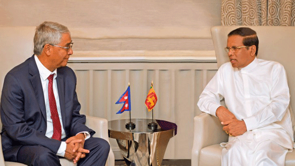 President meets Nepali PM