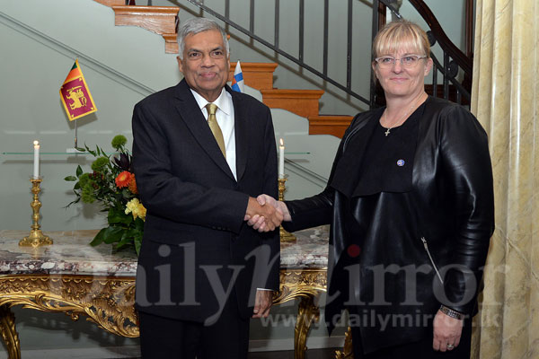 PM calls on Pirkko Mattila in Finland