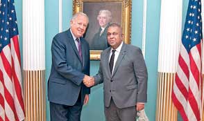 Mangala meets US Under Secretary in Washington