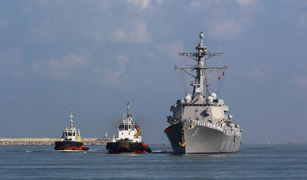 US Nimitz Carrier Strike Group in Colombo