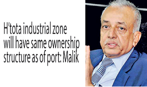 H’tota industrial zone will have same ownership structure as of port: Malik