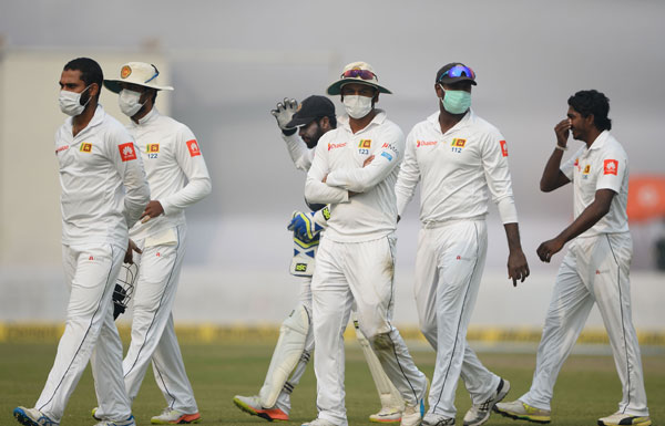 Delhi pollution interrupts India-Sri Lanka Test