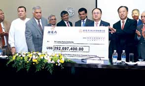 Govt. receives first port payment from China-led company