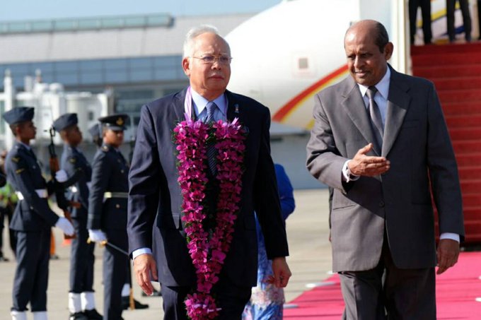 Najib in SL for official visit