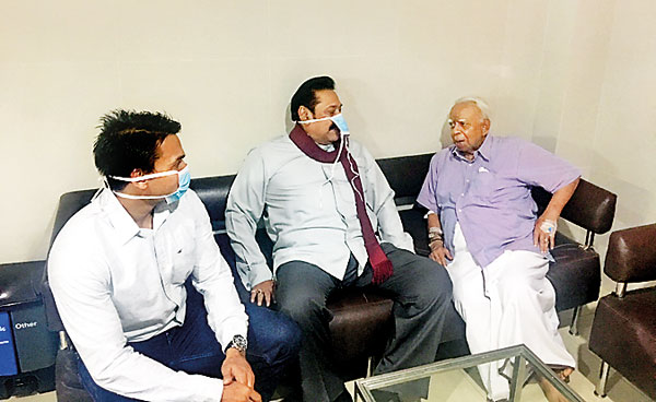 MR, Namal visit Sampanthan