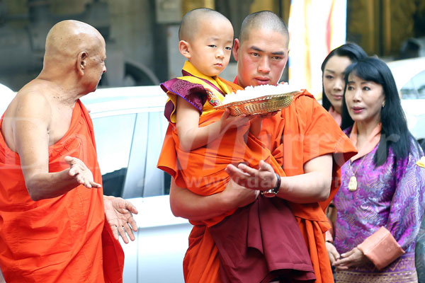 Royalty from Bhutan visit Gangarama Temple