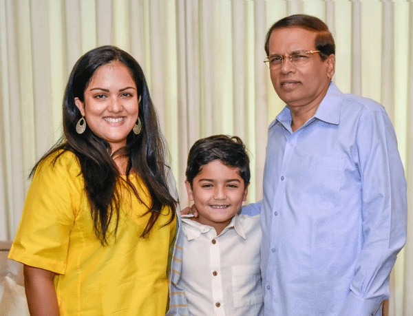 Athulathmudali’s daughter meets President