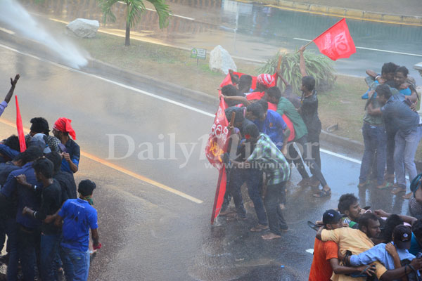 Anti SAITM protest teargassed