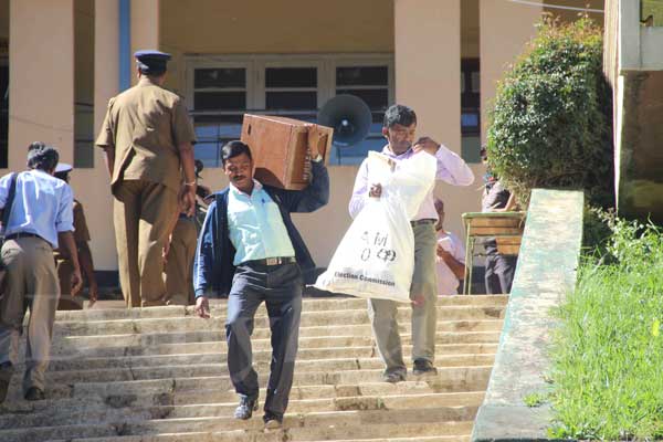 Distribution of ballot boxes begins