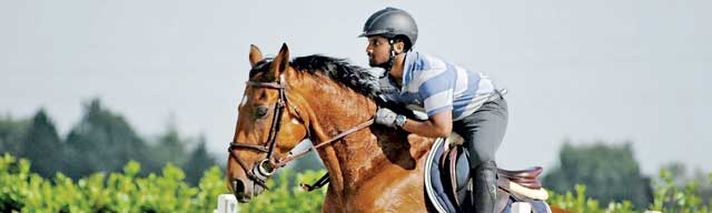 Show-jumping in Sri Lanka  Rashmin wants  to make progress