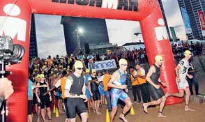 Ironman 70.3 triathlon kick starts