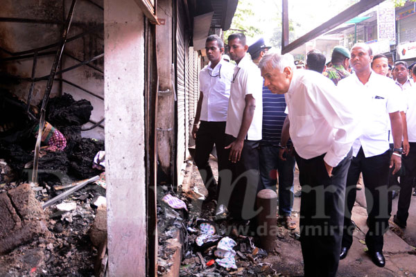 PM visits affected areas in Kandy