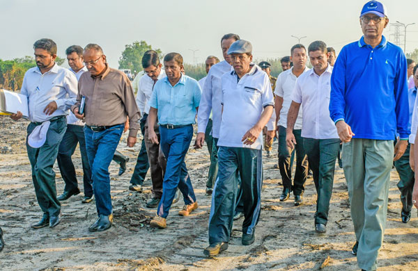 President inspects Muthurajawela sanctuary