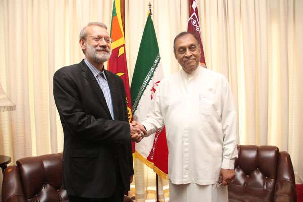 Iranian Speaker meets Sri Lankan counterpart