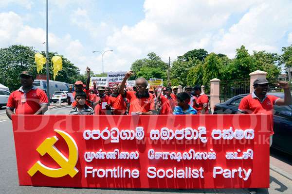 TNA, JVP, FSP, CWC defy date change, hold May Day rallies