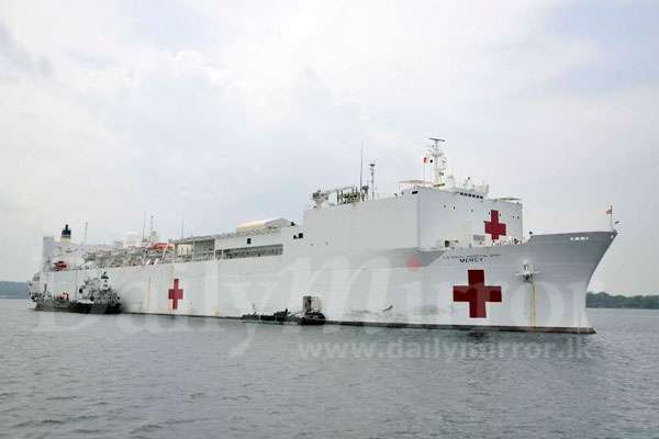 USNS Mercy in Trinco