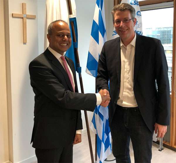 Sagala meets Secretary General of Christian Socialist Union