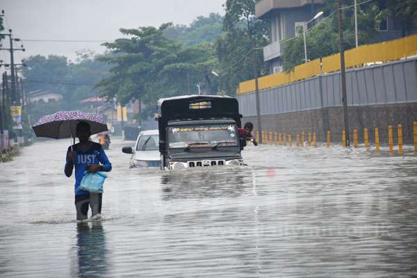 Several areas flooded due to inclement weather 