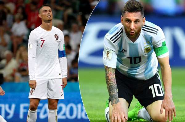 Messi, Ronaldo knocked out of FIFA World Cup on same day