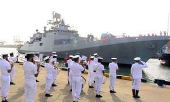 Indian naval ship in Colombo