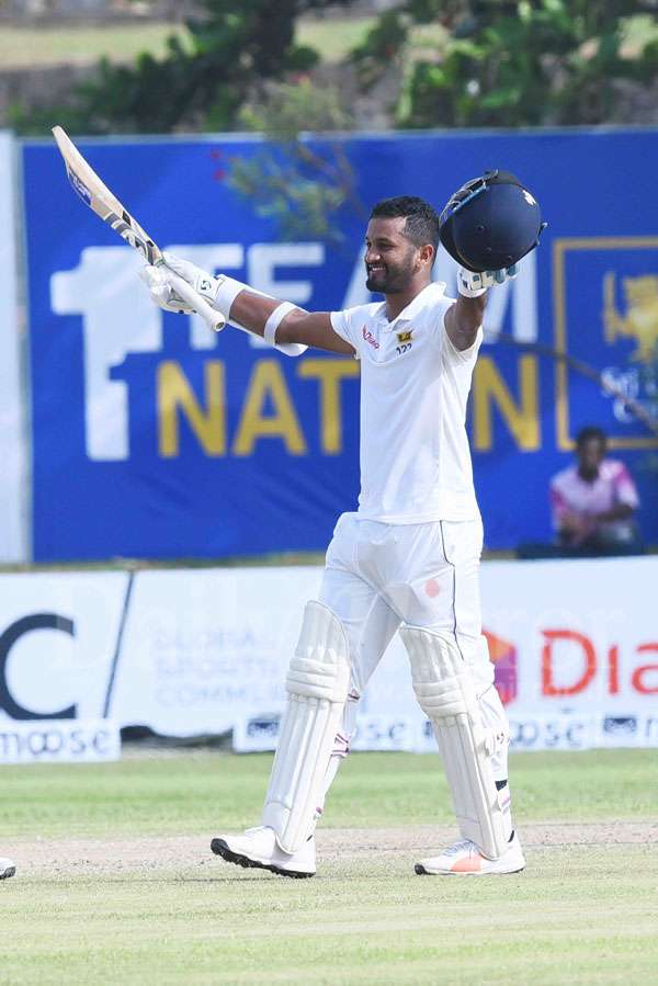 Dimuth’s unbeaten 158 kept SL at steady position