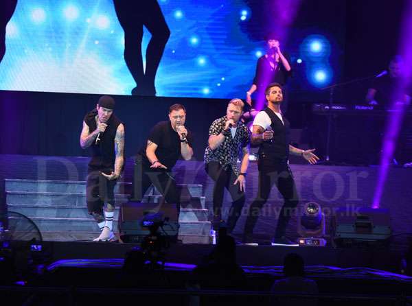 Boyzone performs in SL