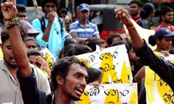 Heavy traffic in Colombo due to protests