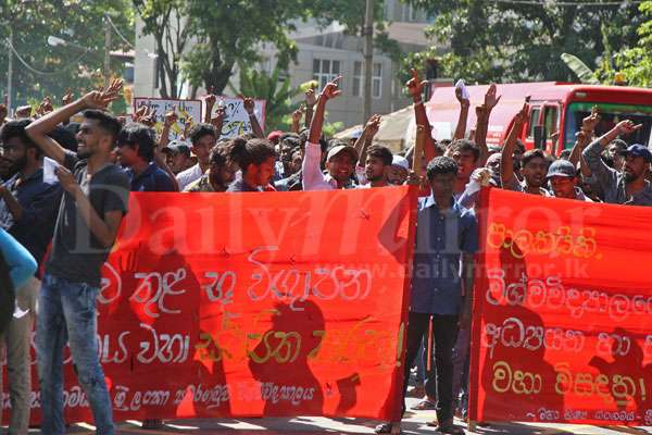 Sabaragamuwa Uni. Students at UGC