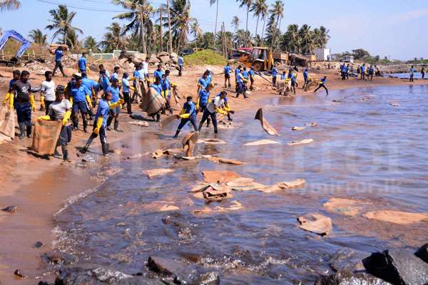 Oil spill clean up continues