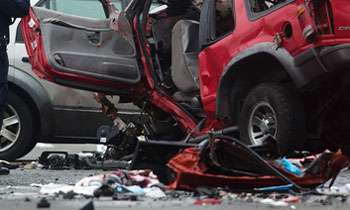 IP killed, family injured in head-on collision