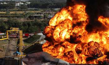 Lankan arrested in Korea over oil storage tank fire