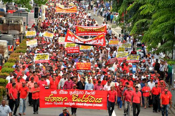 JVP’s anti-government protest