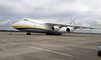 Antonov An-124 landed at MRIA for the eighth time