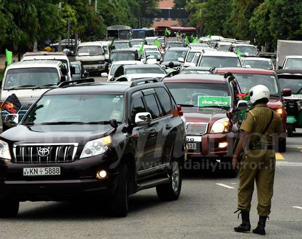 UNP holds vehicle parade