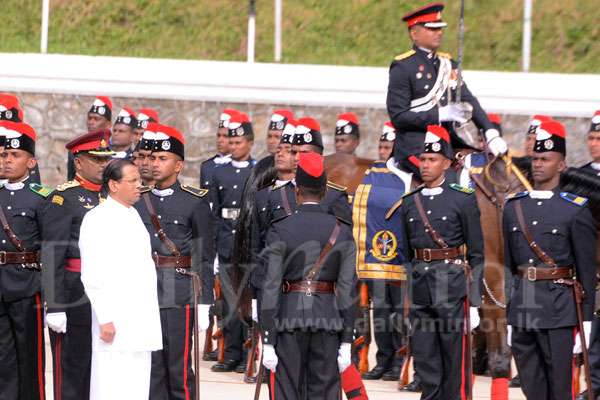 Passing out parade at SLMA