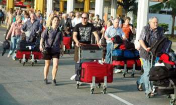 Drop in tourist arrivals