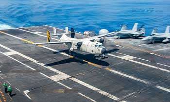USS John C. Stennis transfers supplies from SL