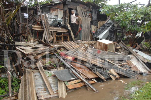 Strong winds cause heavy damage