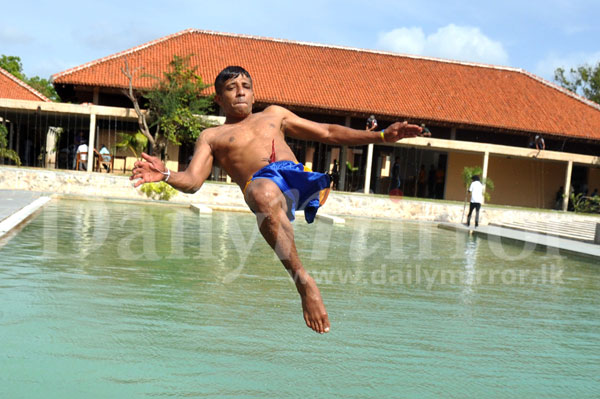 Disabled soldiers at wellness resort