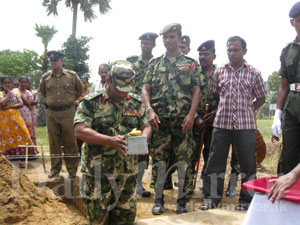 Army to build house for poor family