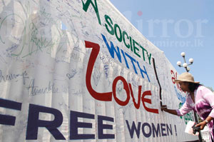 Signature campaign by Free Women