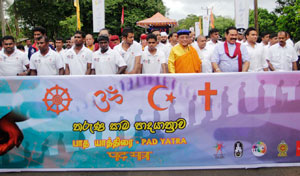 Peace march begins in Kataragama