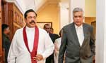MR attends Ranil’s swearing in ceremony